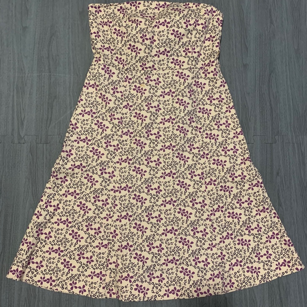 Gap purple flower tube dress (6)